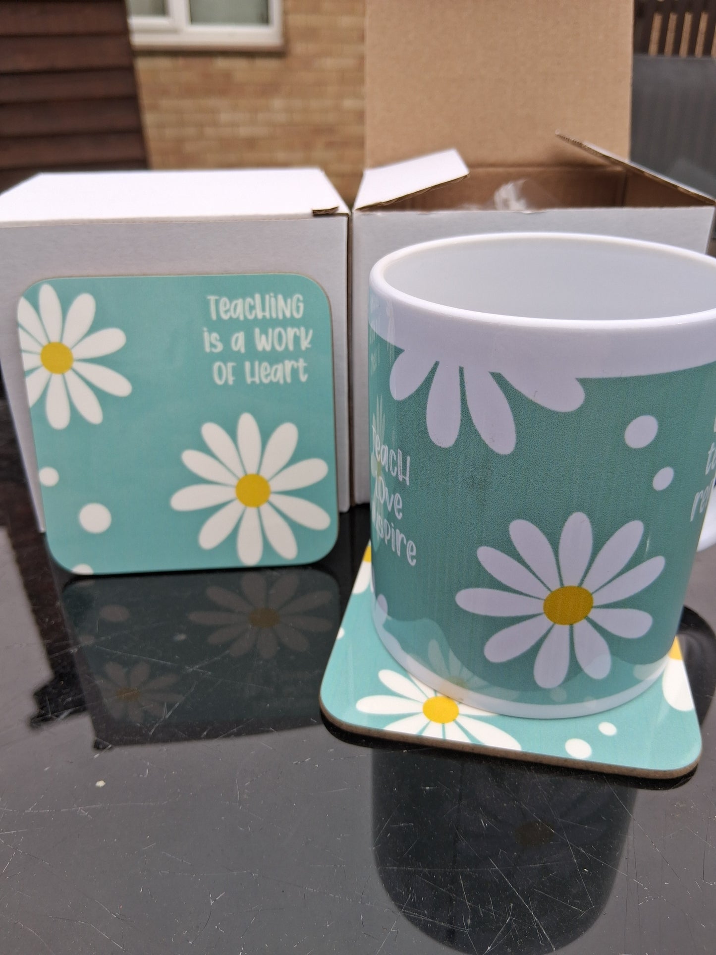 Teacher's Gift set - Consisting of mug and coaster