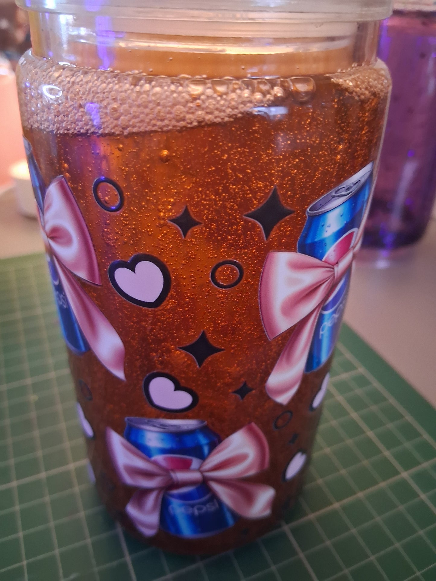 Cola inspired plastic tumbler