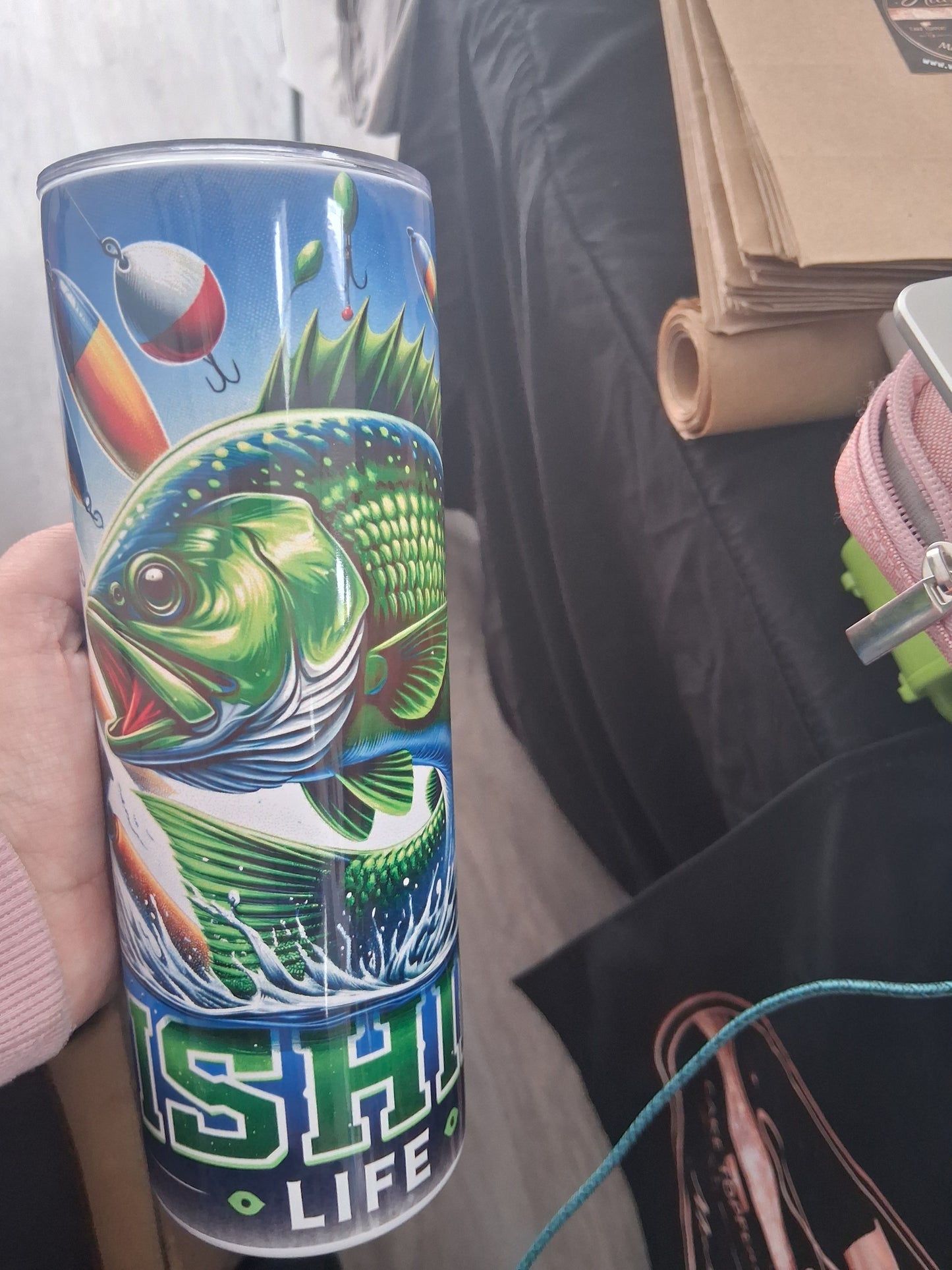 Fishing life 20oz tumbler