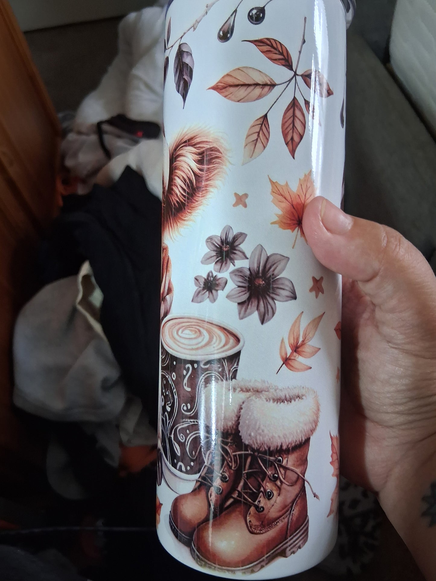 Highland cow Winter 20oz Tumbler