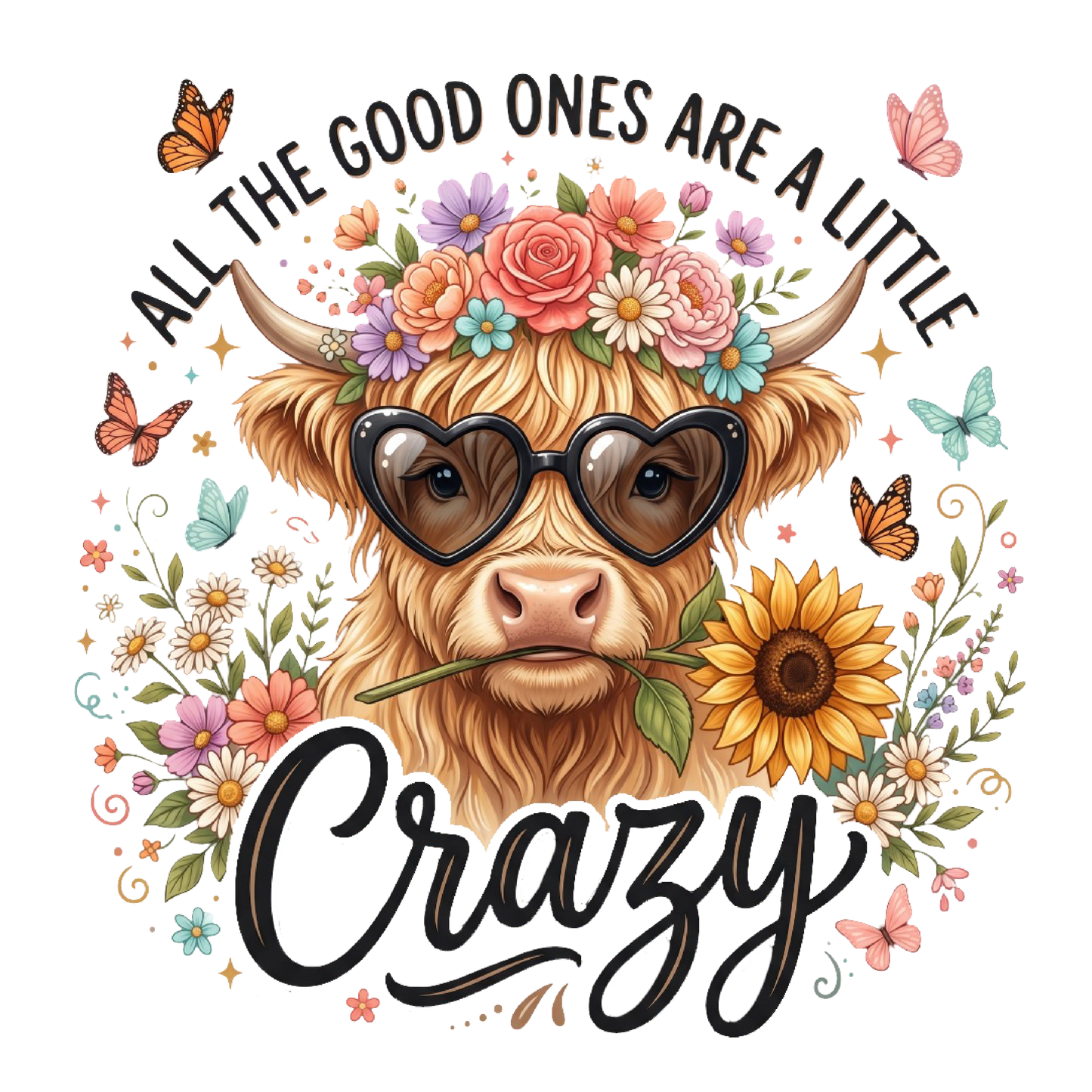 Highland cow 'a little crazy' mug