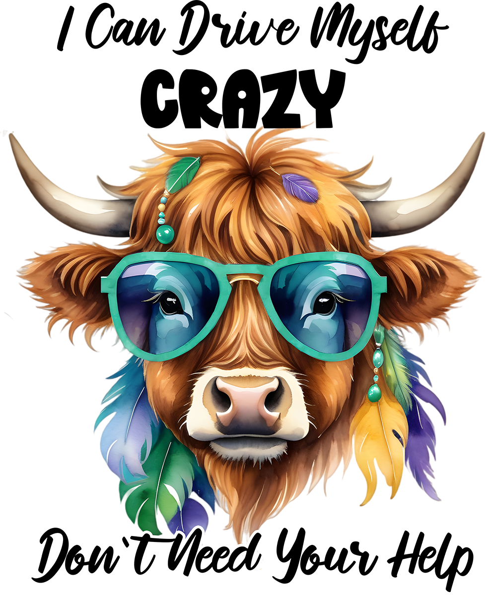 Highland cow (crazy) mug