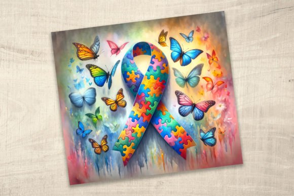 Autism Butterfly 20oz Tumbler