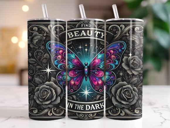 'Beauty in the dark' 20oz tumbler