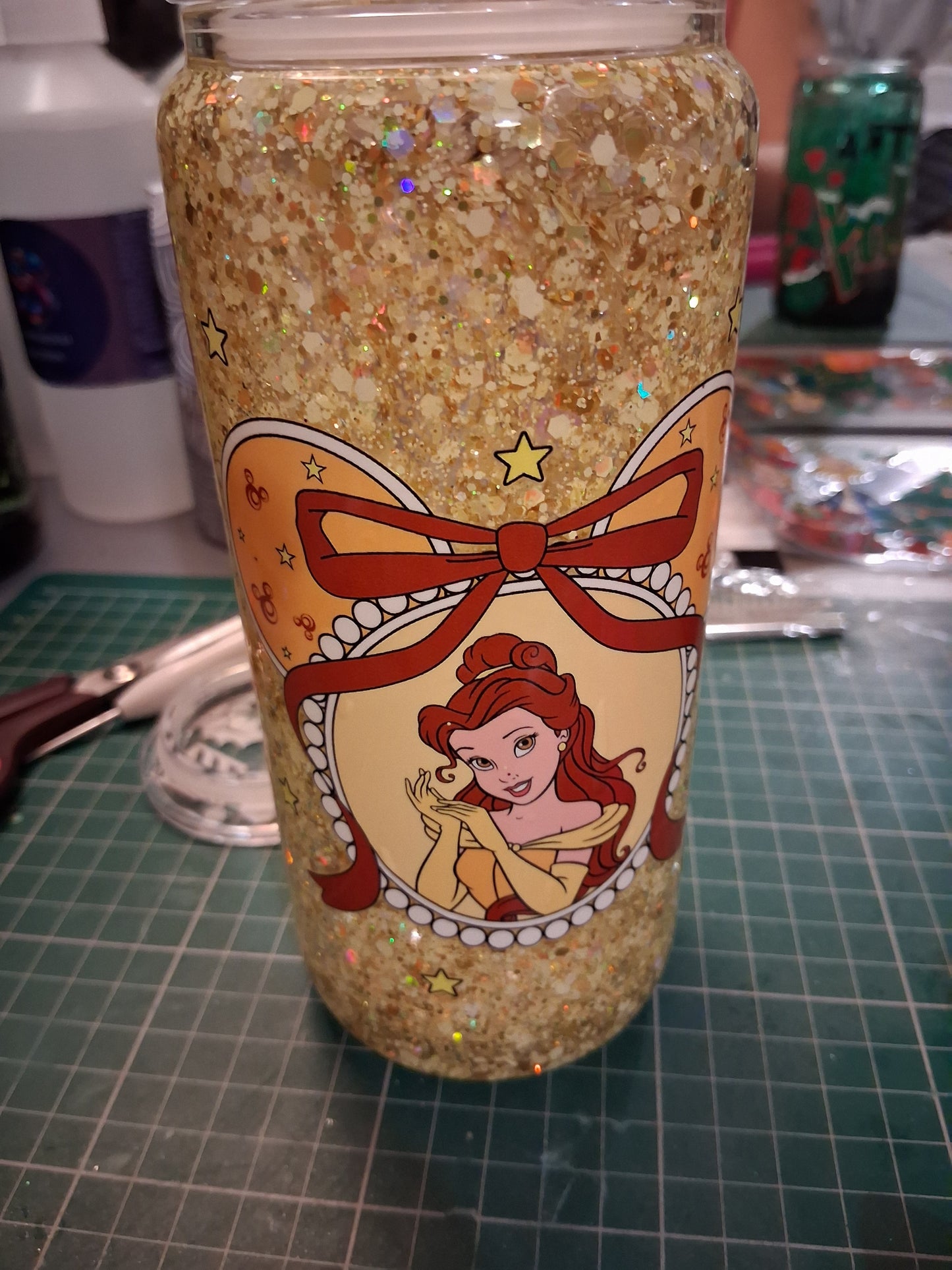 RTS belle glass snowglobe tumbler