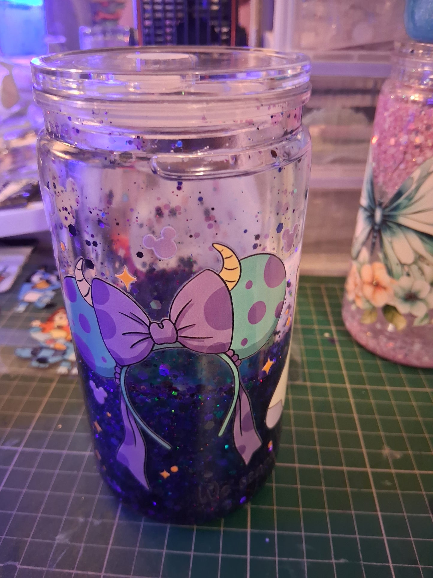 Monsters lava drip snowglobe tumbler