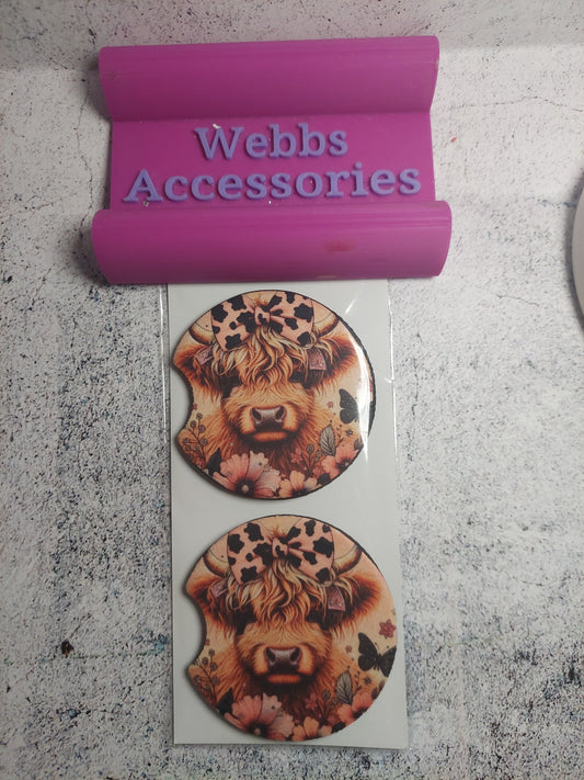 Highland Cow Coasters