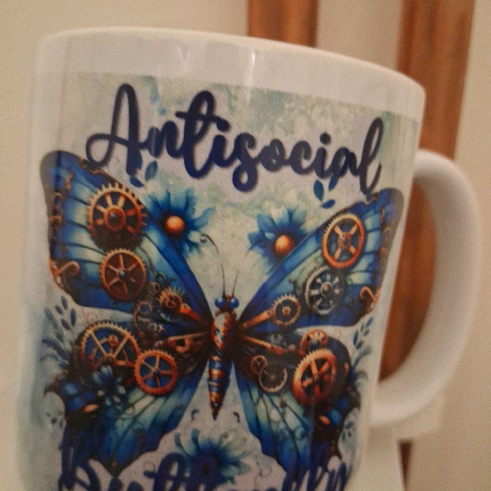 Antisocial Butterfly Mug