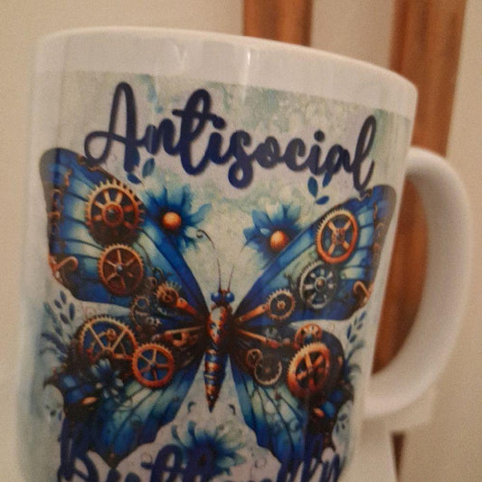 Antisocial Butterfly Mug