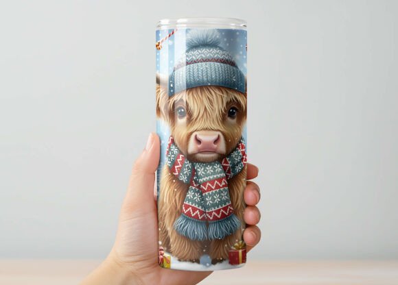 Christmas Highland cow