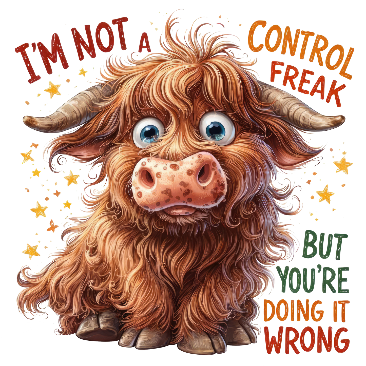 Highland Cow 'Control freak' mug