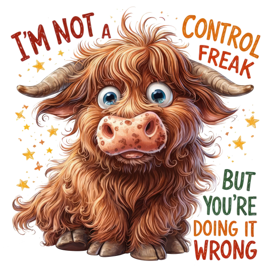 Highland Cow 'Control freak' mug