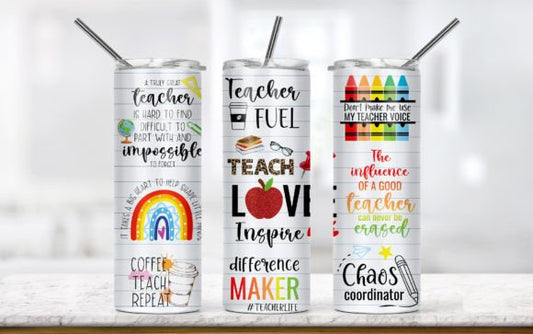 Teach, Love, Inspire 20oz Tumbler