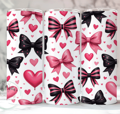 Bows and Hearts 20oz Tumbler