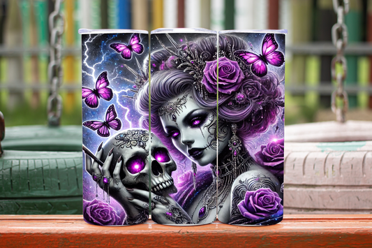 Alternative skull 20oz tumbler