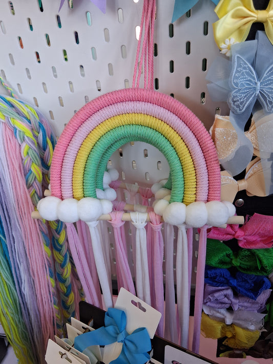 Rainbow bow holder