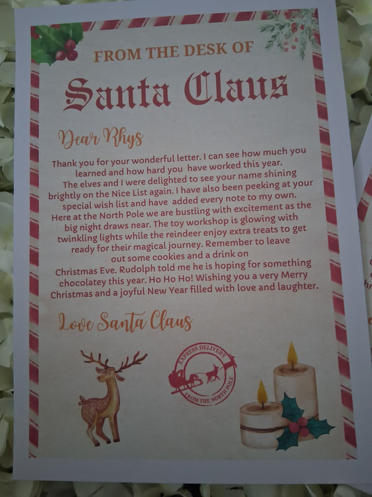 Personalised Letter from Santa