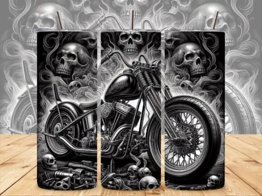 Motorbike Skull 20oz Tumbler